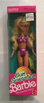 Unopened 1991 Mattel Sun Sensation Barbie Skipper Doll Box Damaged • $15