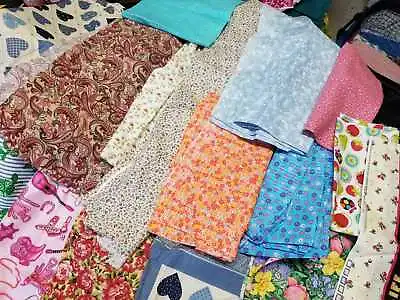 Grab Bag Vintage And New Quilting Cotton Fabric Moda Many Designers - Half Pound • $6.50