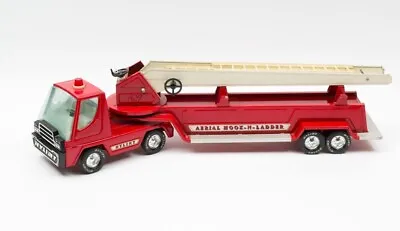 Vtg Nylint Red Aerial Hook-N-Ladder Metal Original Big Fire Truck Vehicle Toy • $75