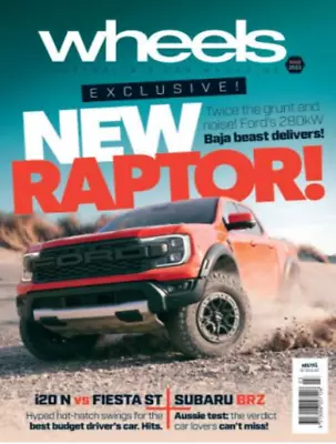 Wheels Australia's Car Magazine March 2022 New Ford Ranger Raptor • $17.95