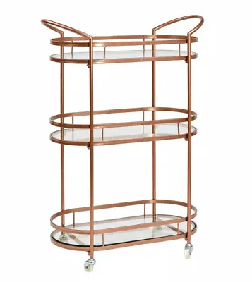 26¾ In. X 12½ In. X 37⅜ In.  Westwood  Antique Copper Bar/Serving Cart • $279.99