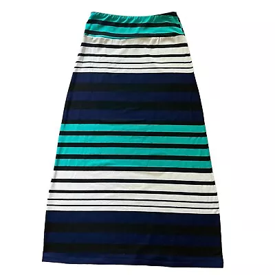 Mossimo Supply Co. Women Blue/Green Casual Long Skirt Medium • $15.99