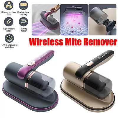 Wireless UV Dust Mite Remover Vacuum Cleaner Portable For Bedding Sofa Mattress • $39.89