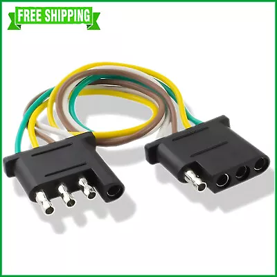 2FT Trailer Light Wire Harness 4 Way Wire Flat Connector Trailer Light Extension • $8.81