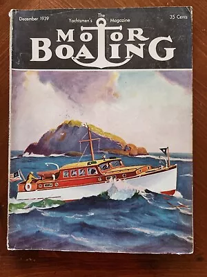 Motor Boating Magazine December 1939 Antique Advertisements Mack Inboard Motors • $19.99