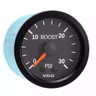 VDO 150-1042 Vision Black Boost Gauge 2-1/16 Mechanical 30 Psi 12V • $74.99