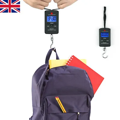 £4.19 • Buy 40KG Digital Travel Portable Handheld Weighing Luggage Scales Suitcase Bag UK