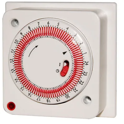 16 AMP  24 Hr IMMERSION Heater TIMER SOCKET BOX  SWITCH CLOCK Security Lighting • £13.99