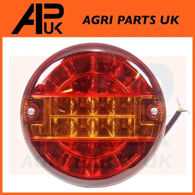$31.12 • Buy 12V LED Round Rear Combination Brake Tail Indicator Light Lamp Tractor Trailer