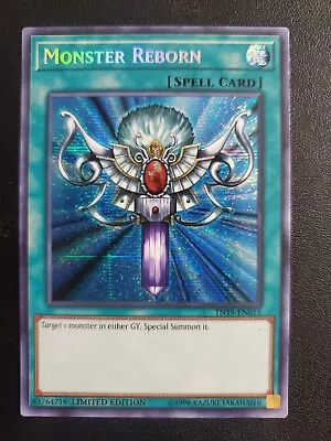 Yu-Gi-Oh! Monster Reborn TN19-EN011 NM Secret Rare • $4.95