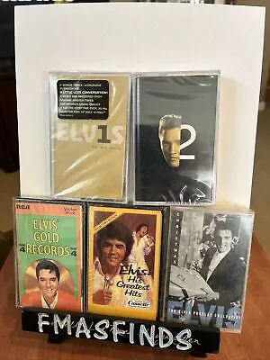 Elvis Presley-(5) Factory Sealed Cassette Tapes RCA Vintage Lot ELVIS MUSIC • $25