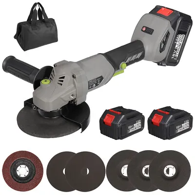 Drillpro 20V Brushless Angle Grinder Powerful Cordless Cut Wrench Disc 2 Battery • $55.99