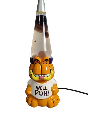 $175 • Buy Vintage 1999 Garfield The Cat Lava Lamp - Missing Original Cap