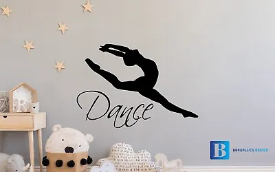 Dance Wall Decal Ballet Dancing Ballerina Girls Bedroom/Nursery Wall Sticker  • £5.99