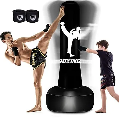 Freestanding Heavy Punching Bag Boxing MMA Muay Thai Fitness Training Equipment • $28.49