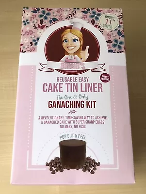 Round Cake Tin Liner Ganaching Kit Brigid’s 11” Reusable Ganache Brand New • £22