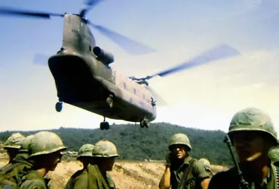 Vietnam  War  Photos --   CH-47 Chinook - Landing Zone • $3.99