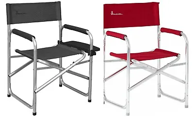 Isabella Lightweight Aluminium Folding Directors Chair With Side Table • £64