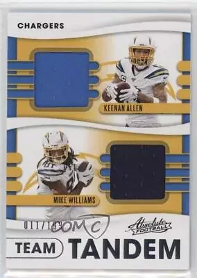 2020 Panini Absolute Team Tandem Materials /199 Keenan Allen Mike Williams #33 • $15.49