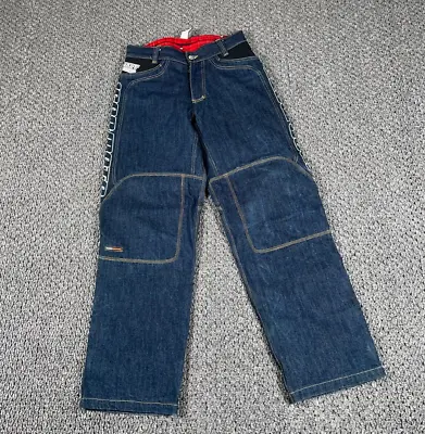 Icon Insulated Flannel Lined Motorcycle Jeans Men's 30 Blue Denim Red Liner • $70