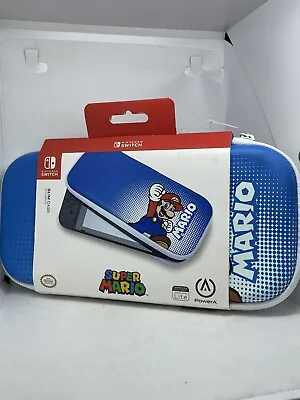 $15 • Buy Super Mario Pop Art Slim Carrying Case For Nintendo Switch Lightweight Zip, Blue
