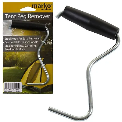 £2.99 • Buy Tent Peg Extractor Puller Remover Camping Gazebo Marquee Guide Rope Stakes Hooks