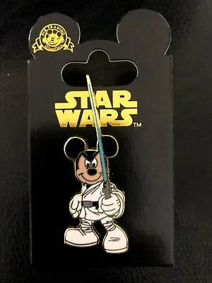 💥 NEW Mickey Mouse As Jedi Luke Skywalker Star Wars Disney Pin Disneyland Paris • $19.99