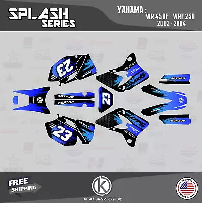 Graphics Kit For YAMAHA WR250F And WR450F Years 2003 2004 Splash - Blue Shift • $82.99