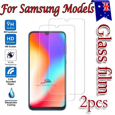 $4.99 • Buy 2x For Samsung Galaxy A21S A12 A52 A20 A51 A11 Tempered Glass Screen Protector