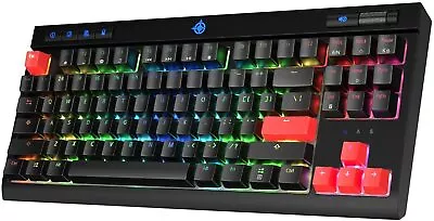 STOGA MK17 Gaming Keyboard RGB LED Backlit USB-C Wired Blue Switches...  • $63.99