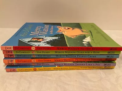 Kate DiCamillo Lot Of 6 Childrens Books  Mercy Watson The Pig  Series Fast Ship • $4.99