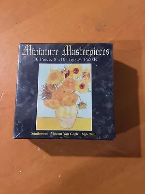 Miniature Masterpieces 80 Piece 8x10 Jigsaw Puzzle Sunflowers Vincent Van Gogh • $19.99