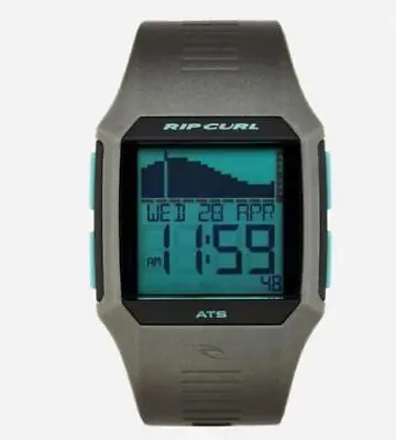 Rip Curl RIFLES DIGITAL TIDE WATCH Mens Surf Watch New - A1119 Grey Rrp $269.99 • $233.99