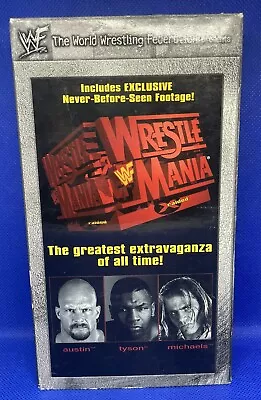 WWF WrestleMania 14 XIV VHS Stone Cold Mike Tyson Shawn Michaels HBK WWE (A) • $10.99