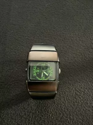 Rare Nike D-Line Analog Black And Green Watch Vintage Y2K • $414.95