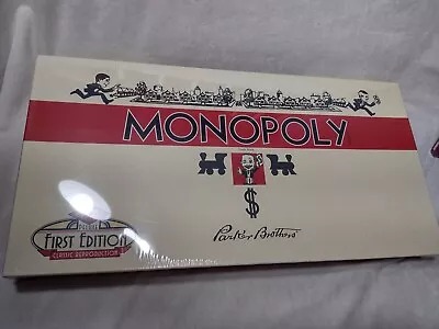 Monopoly 1935 Deluxe First Edition Classic Reproduction Game NIB Factory-Sealed • $49.99