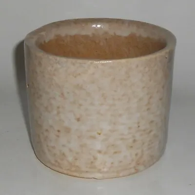 $74.95 • Buy Zanesville Stoneware Pottery Homespun White Over Brown Ring Cylinder Vase