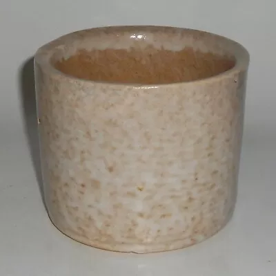 $74.95 • Buy Zanesville Stoneware Pottery Homespun White Over Brown Ring Cylinder Vase