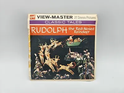 1955 Gaf View-Master Rudolph Red Nosed Reindeer Stereo Pictures 100% Complete  • $14.99