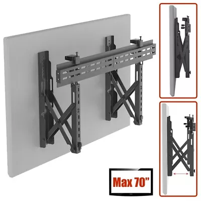 Push To Pop Out Video Wall TV Mount Bracket Up To 70  Flat Screen LCD LED VESA • $104.97
