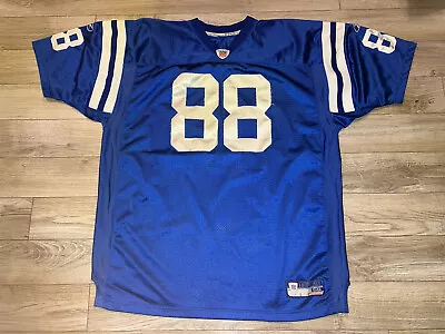 Marvin Harrison #88 Indianapolis Colts NFL  Football Reebok Jersey 56 2XL • $124.99