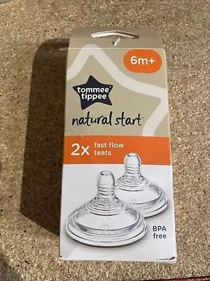 Natural Start Fast Flow Teats X2 6m+DAMAGED BOX • £4.99