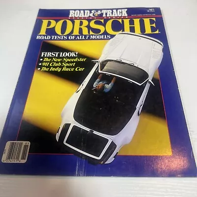 1988 PORSCHE  ROAD  TRACK SPECIAL SERIES    Porsche 911 Turbo  911 Tu • $38.18