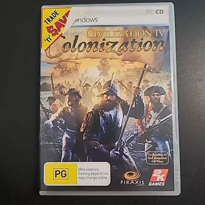 Sid Meier's CIVILIZATION IV COLONIZATION PC CD-ROM Game For Windows XP / 2000 • $8