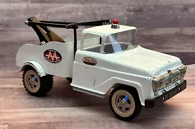 Vintage 1960's Tonka Toys White AA Wrecker Tow Truck Pressed Steel • $129.99