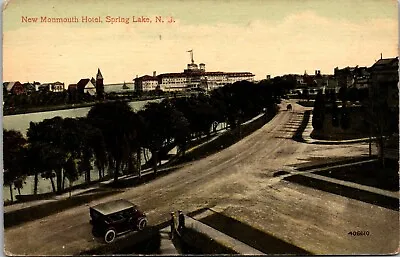 Postcard~Spring Lake New Jersey~New Monmouth Hotel~Brass Era Car~c1912~Unposted • $6.99