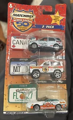 Matchbox Across America 3 Pack Canada Montana Florida Toys R Us Exclusive 50th • $12.50