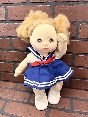 Vintage 1985 My Child Doll Blonde Blue Eyes Sailor Dress Mattel 80s Toy • $49.99