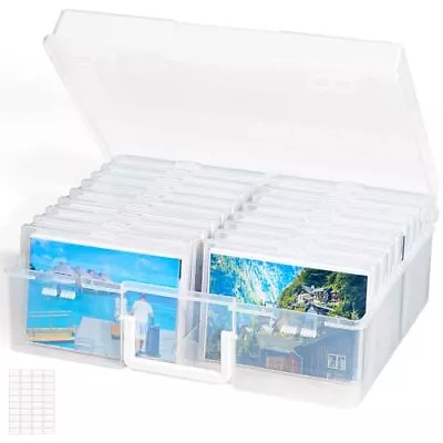 Photo Storage Box 4x6 Photo Case 18 Inner Photo Keeper Clear Photo Boxes Stor... • $35.99