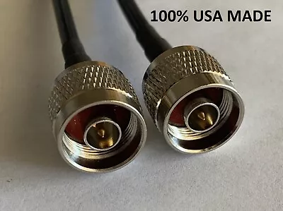 RG8X N Male To N Male Coaxial Cable Pick Your Length Lot USA Shipping • $9.98